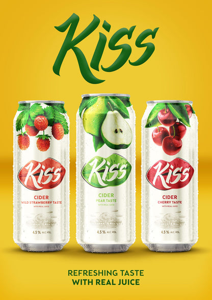 Cidre Poiré Kiss 50CL 4,5% Alcool